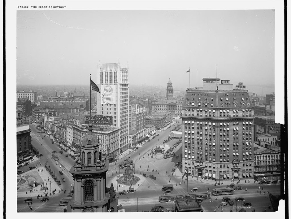 Detroit between 1910 and 1920.