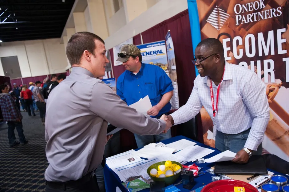 A job fair in Williston, North Dakota, in 2015.