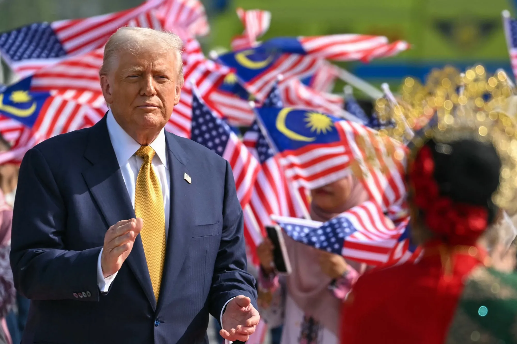 Donald Trump at Kuala Lumpur International Airport on Oct. 27.