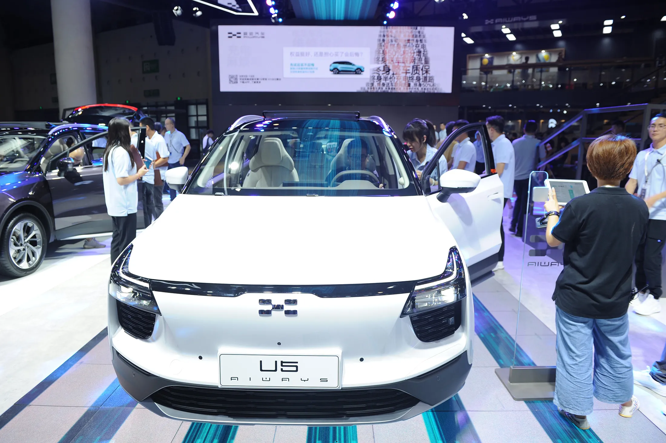 An Aiways U5 at the 22nd Chengdu Motor Show in 2019.&nbsp;