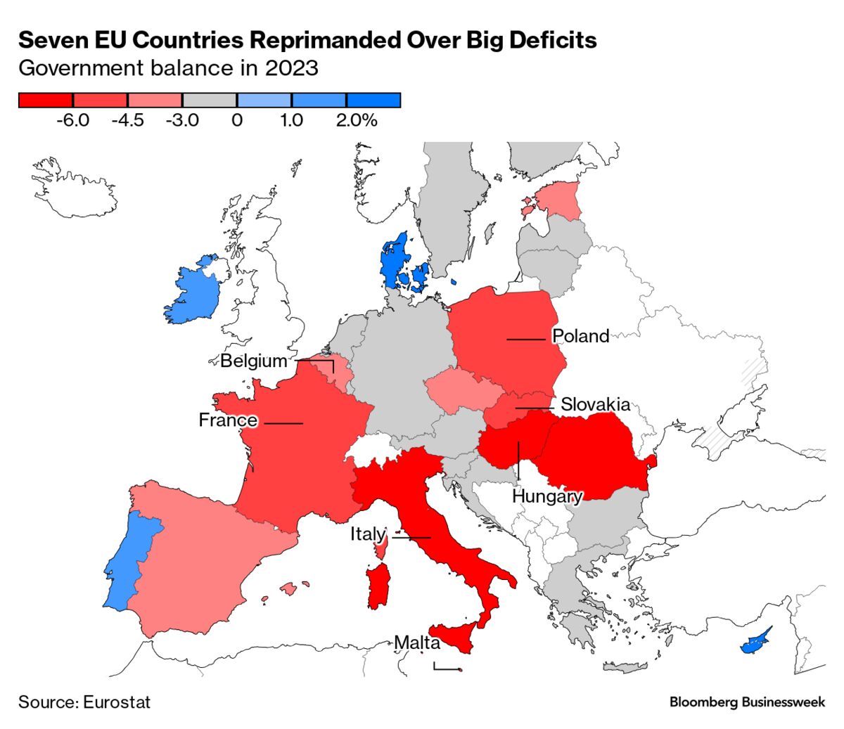 EU Issues Reprimands to France and Italy for Excessive Deficits: A Collision Course with Potential Far-Right or Left French Governments