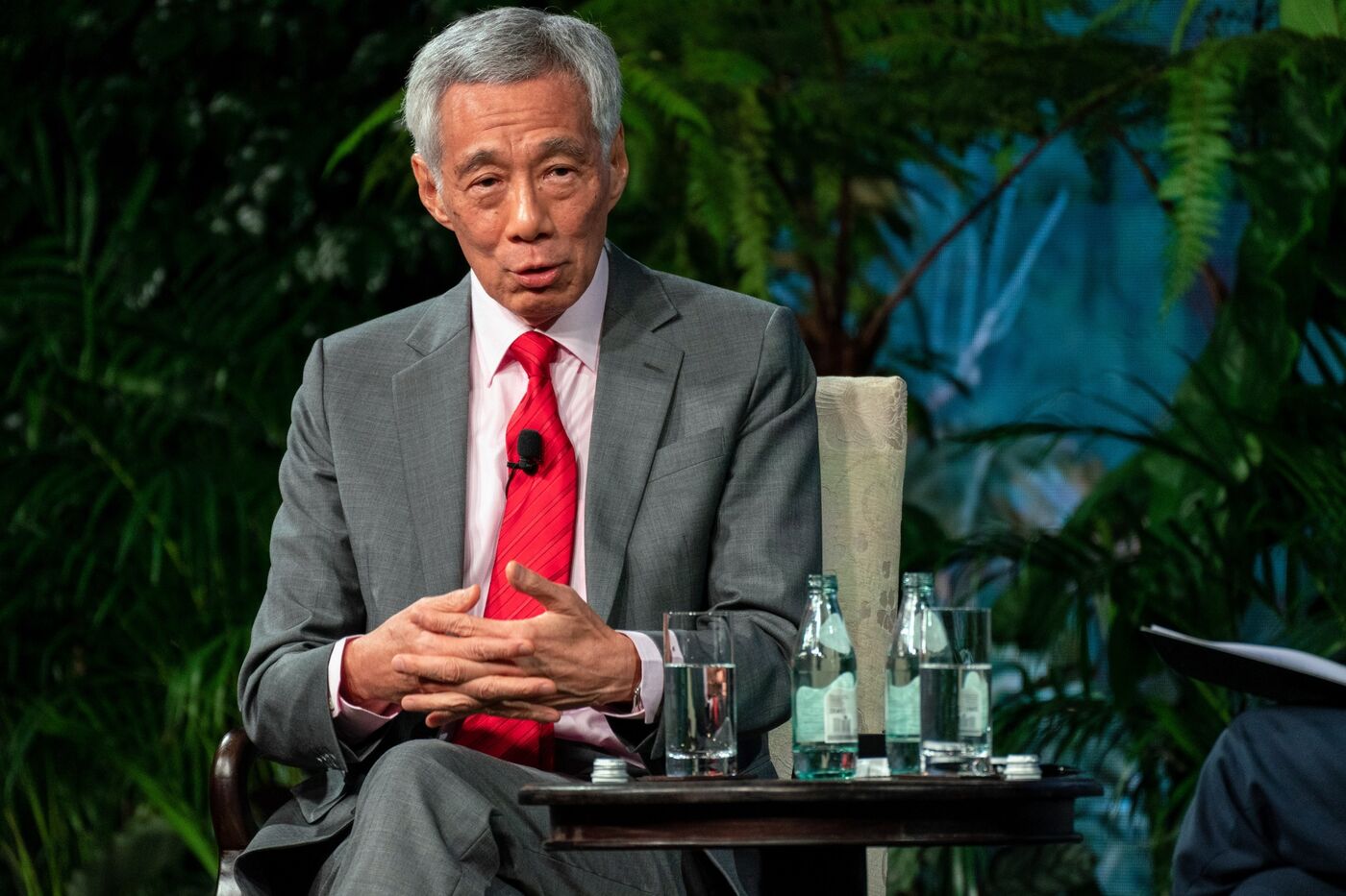 Singapore Prime Minister Lee Hsien Loong at the Bloomberg New Economy Forum
