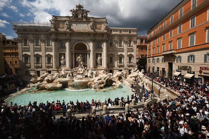 Trevi Fountain In Rome