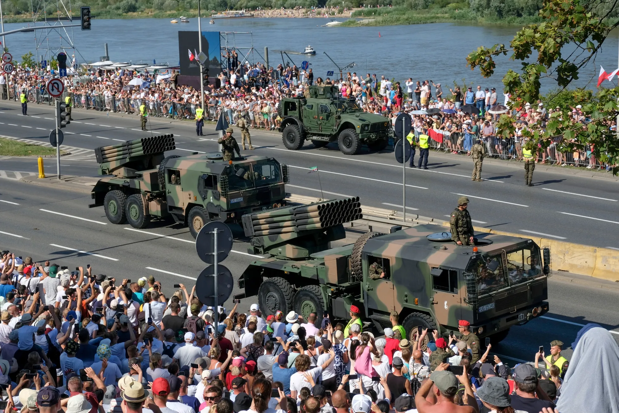 Armed Forces Day military parade Warsaw.
