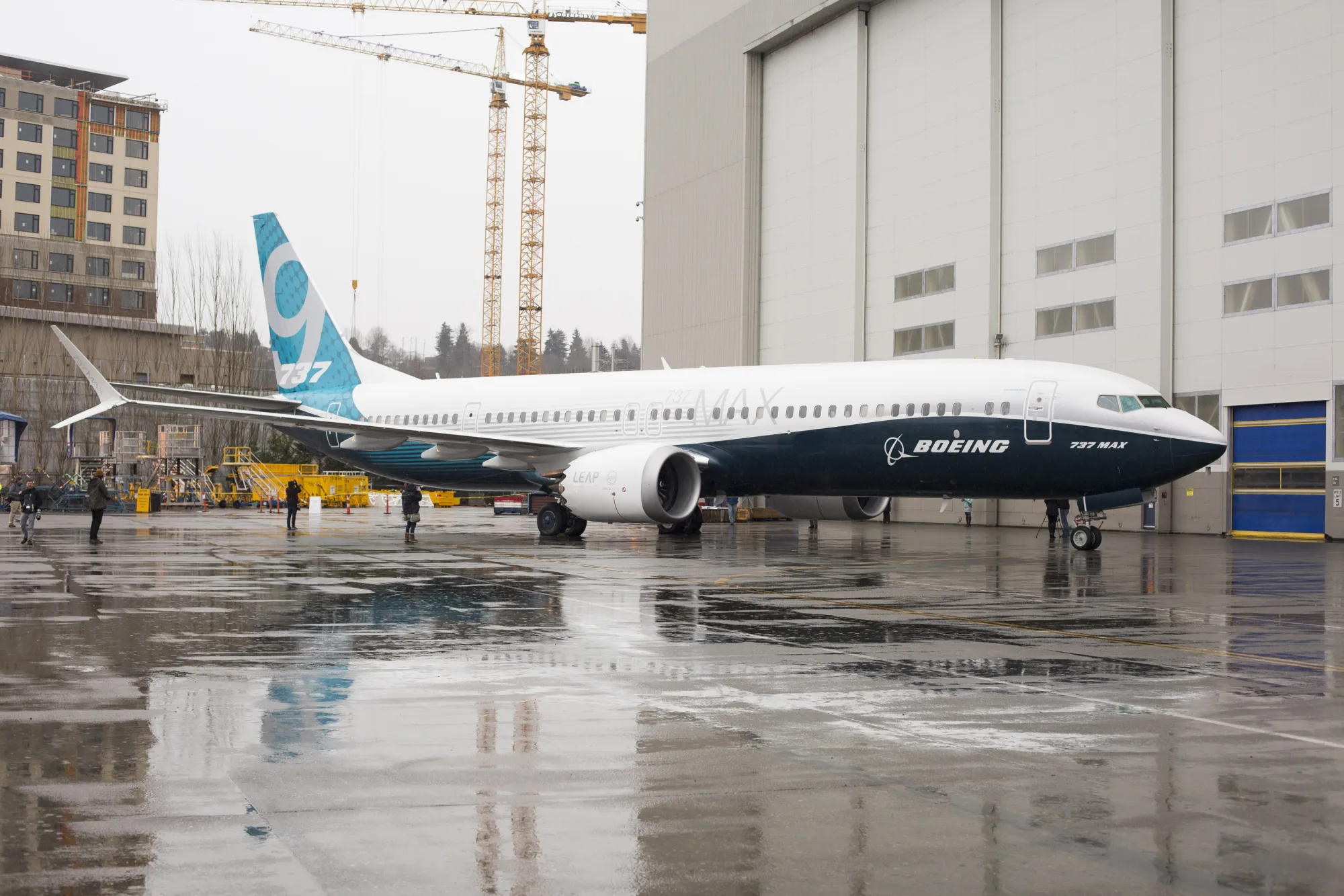 The Boeing 737 Max 9 jetliner&nbsp;in Renton, Washington, U.S.