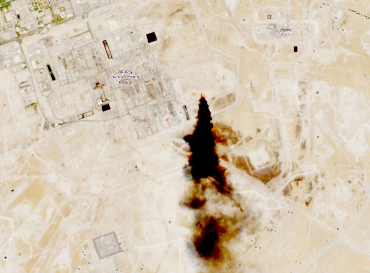 Satellite Shots of Smoke at Saudi Oil Sites Keep Traders on Edge