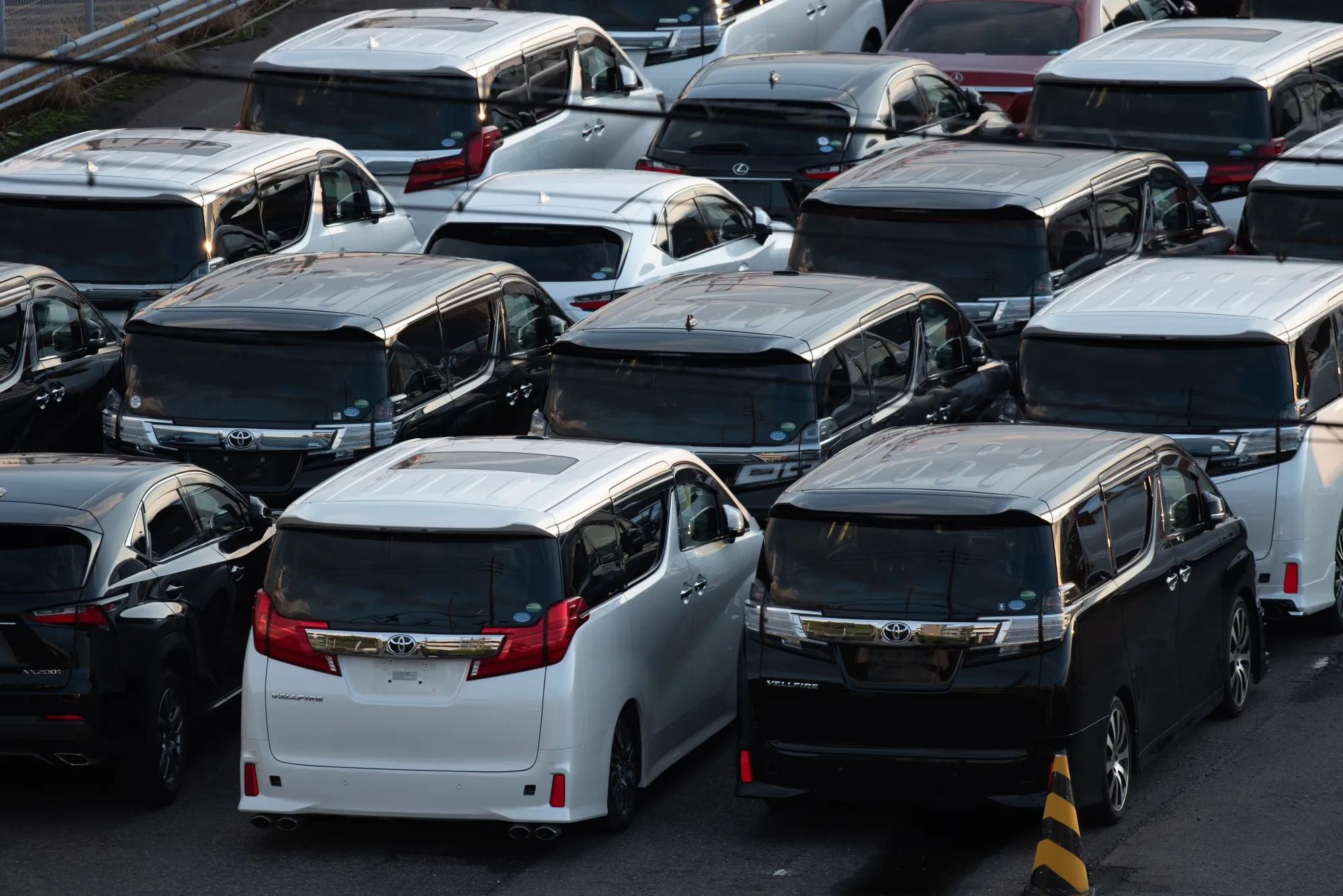 Toyota Motor Headquarters and Vehicles Bound For Shipment