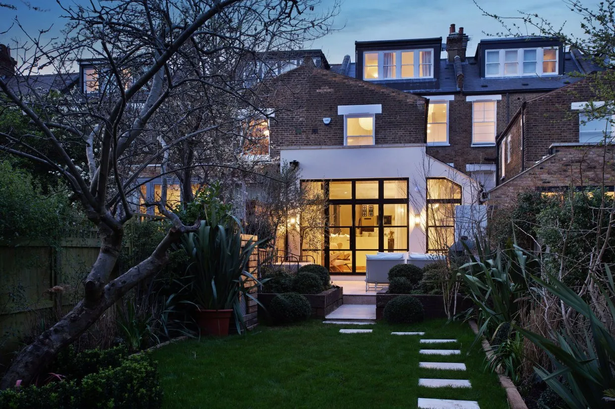 A view of the house&nbsp;from the rear garden.