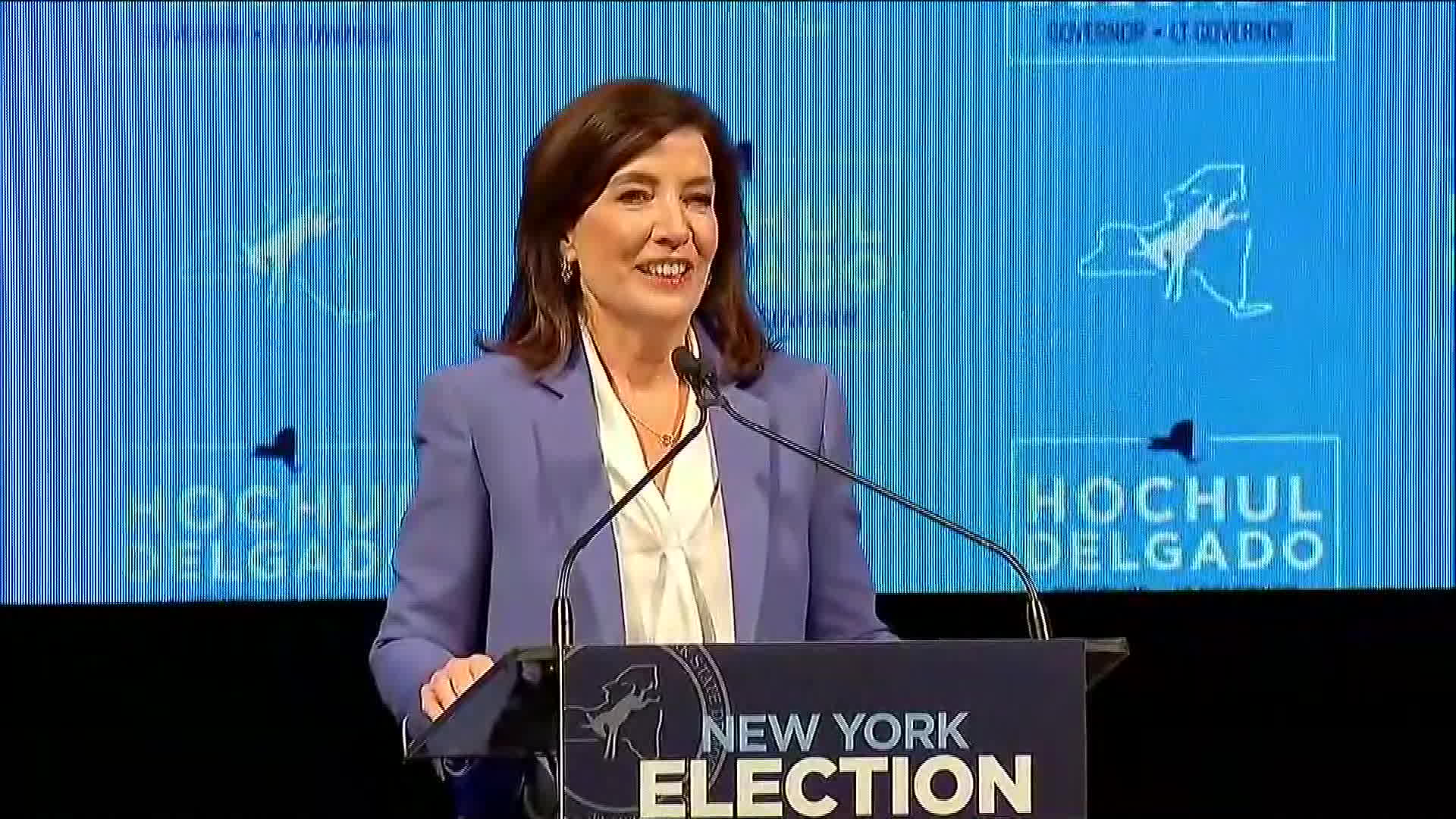 Watch Democrat Kathy Hochul Is New York's First Elected Female Governor ...