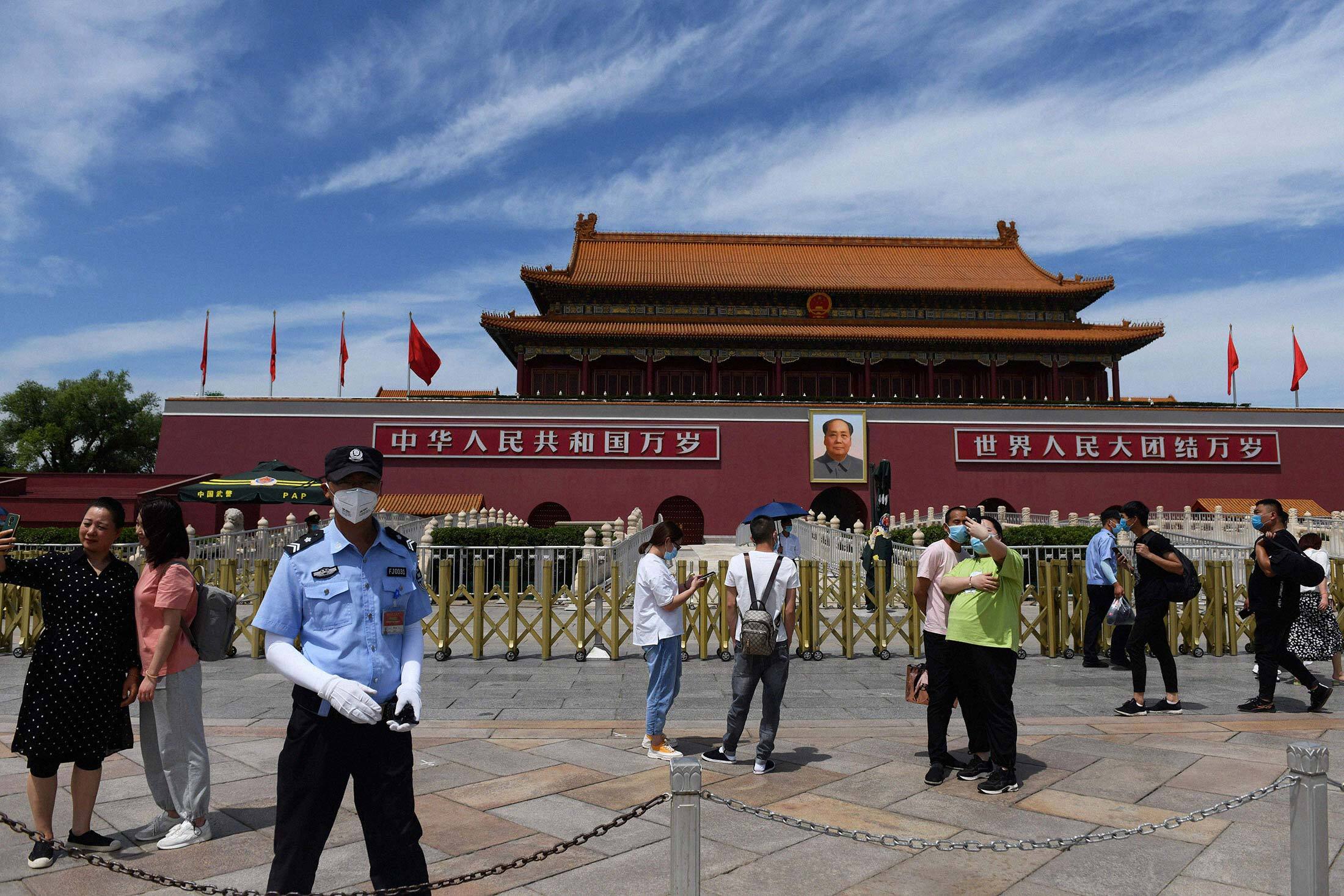 Tiananmen Gate,&nbsp;Beijing on May 20, 2020.