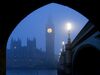 LONDON, UNITED KINGDOM - JANUARY 23: The Houses of Parliament and the Elizabeth Tower, commonly known as Big Ben, are seen through the fog on January 23, 2017 in London, United Kingdom. Around 100 flights from airports around London have been cancelled due to the thick freezing fog covering the south of England. (Photo by Leon Neal/Getty Images)