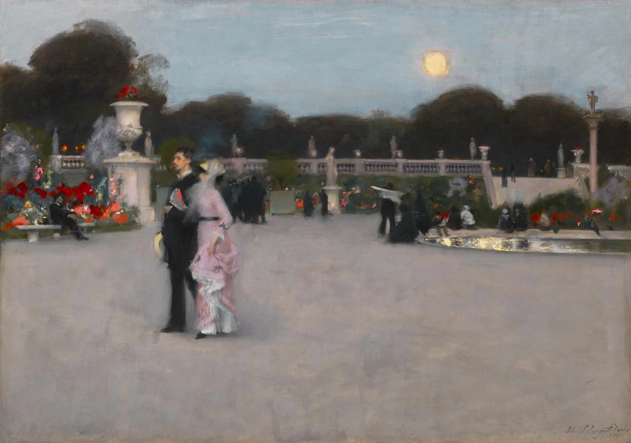 John Singer Sargent’s In the Luxembourg Gardens,&nbsp;from 1879.