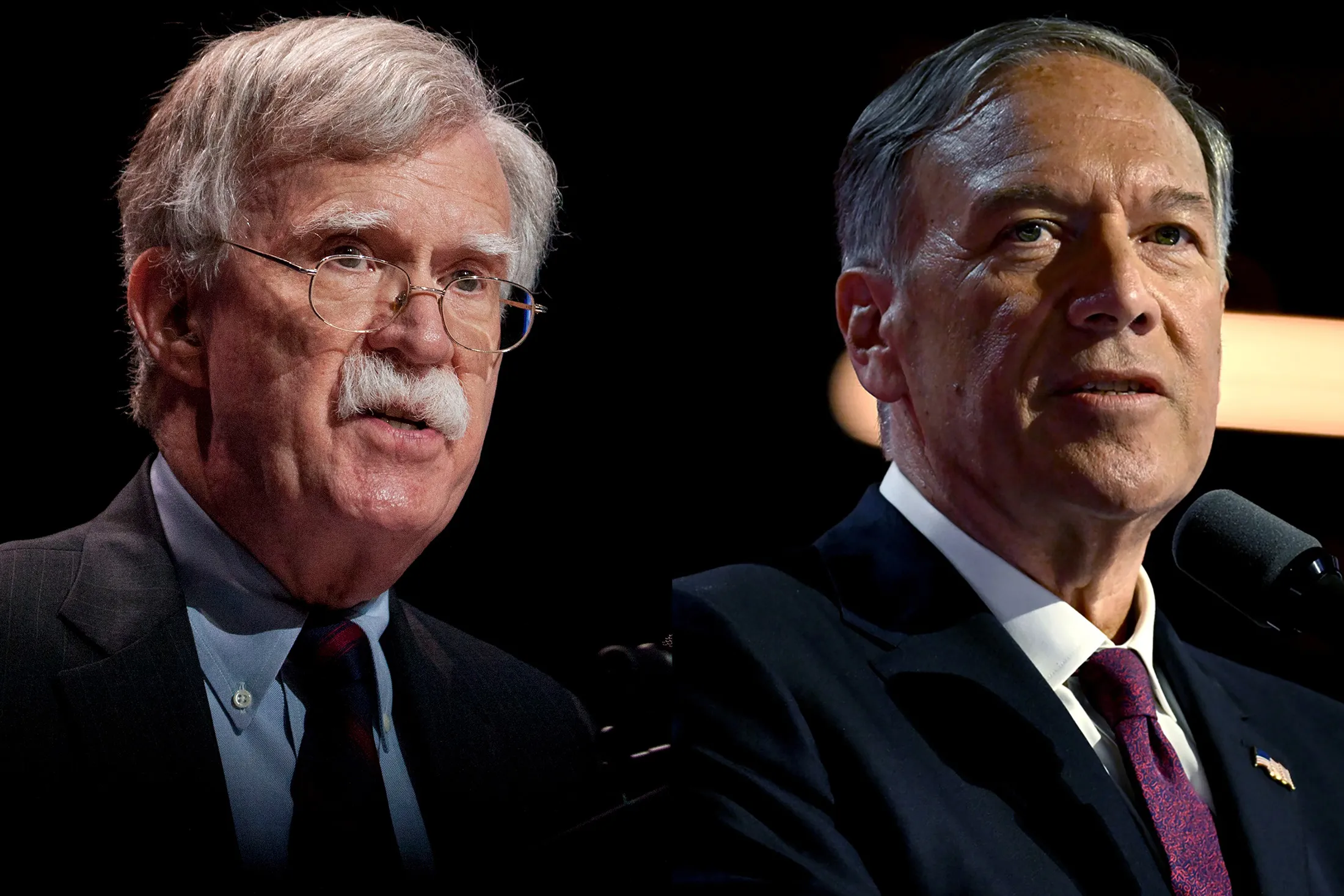 John Bolton and Mike Pompeo