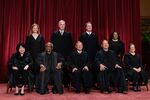 Justices of the US Supreme Court in Washington, DC.