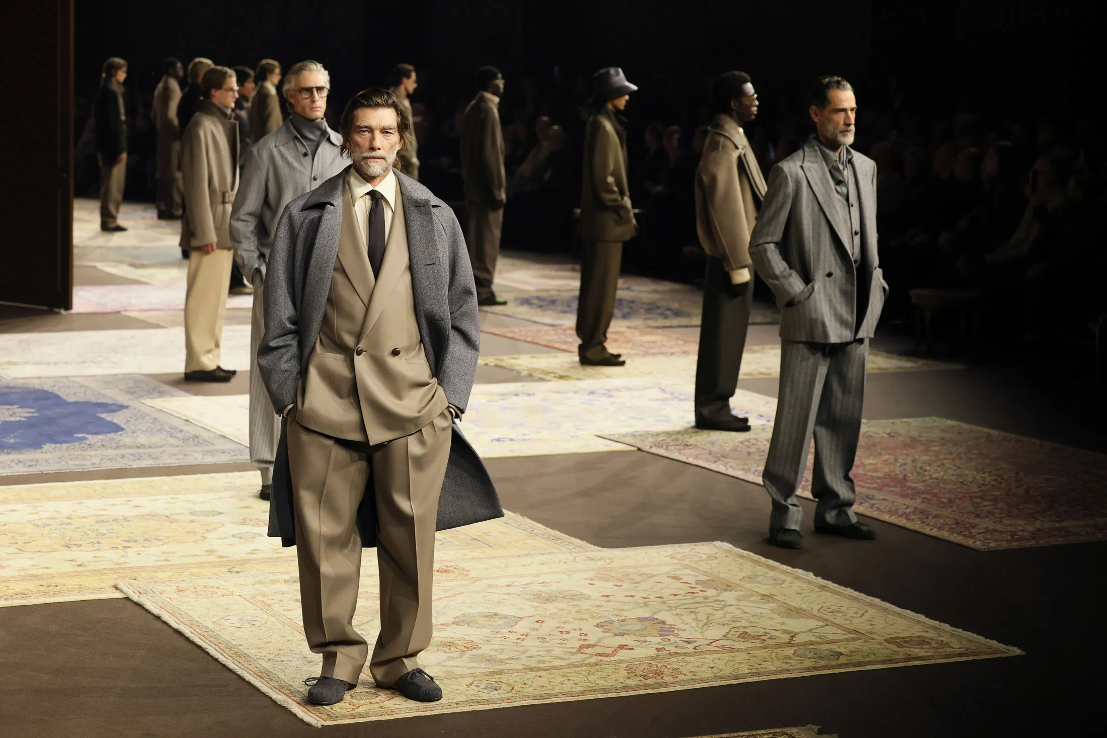 The Zegna Menswear Fall/Winter fashion show, in January.