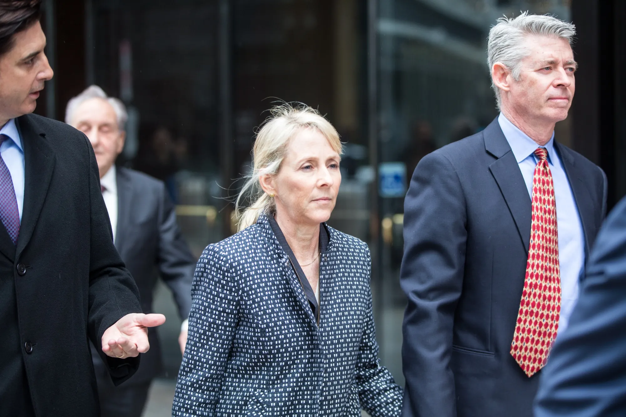 Elisabeth Kimmel arrives at federal court in Boston on March 29, 2019.
