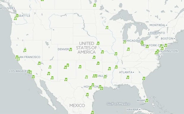 Find Songs About Your City With This Spotify-Based Map Tool - Bloomberg