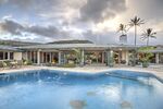 The pool was recently retiled at this nearly 8,000-square-foot home.