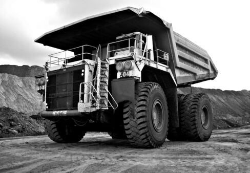 A large haul truck used to move coal.