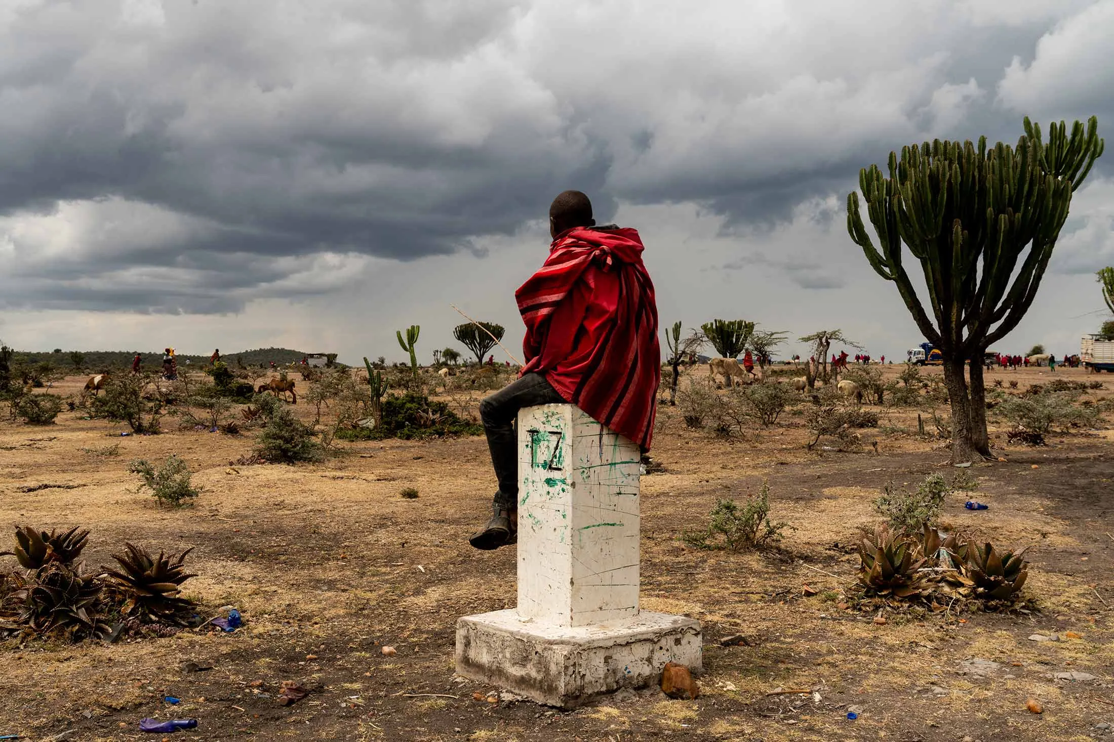 The Tanzania-­Kenya border.&nbsp;