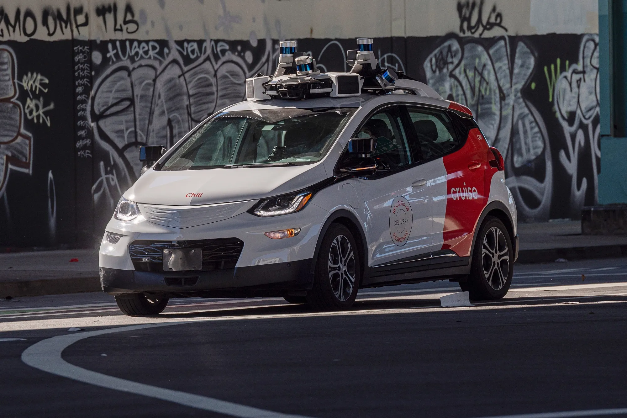 A Cruise vehicle in San Francisco, California.