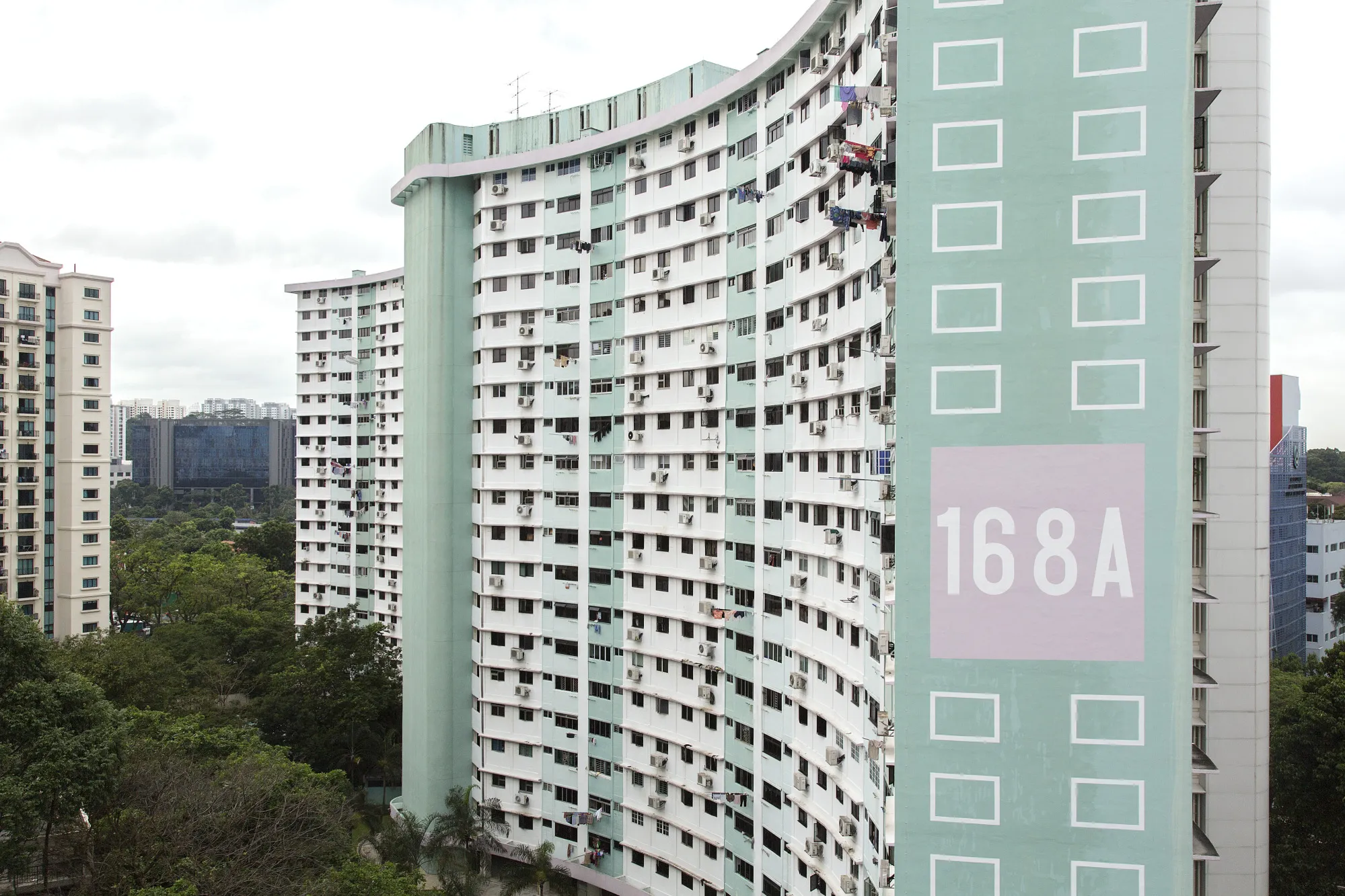 The Butterfly Block, a Housing & Development Board (HDB) public housing estate, stand in Queenstown estate in Singapore, on Monday, Jan 15, 2018. Singapore sustained a comeback in home sales in December, boosting an annual tally that was already the highest since 2013.