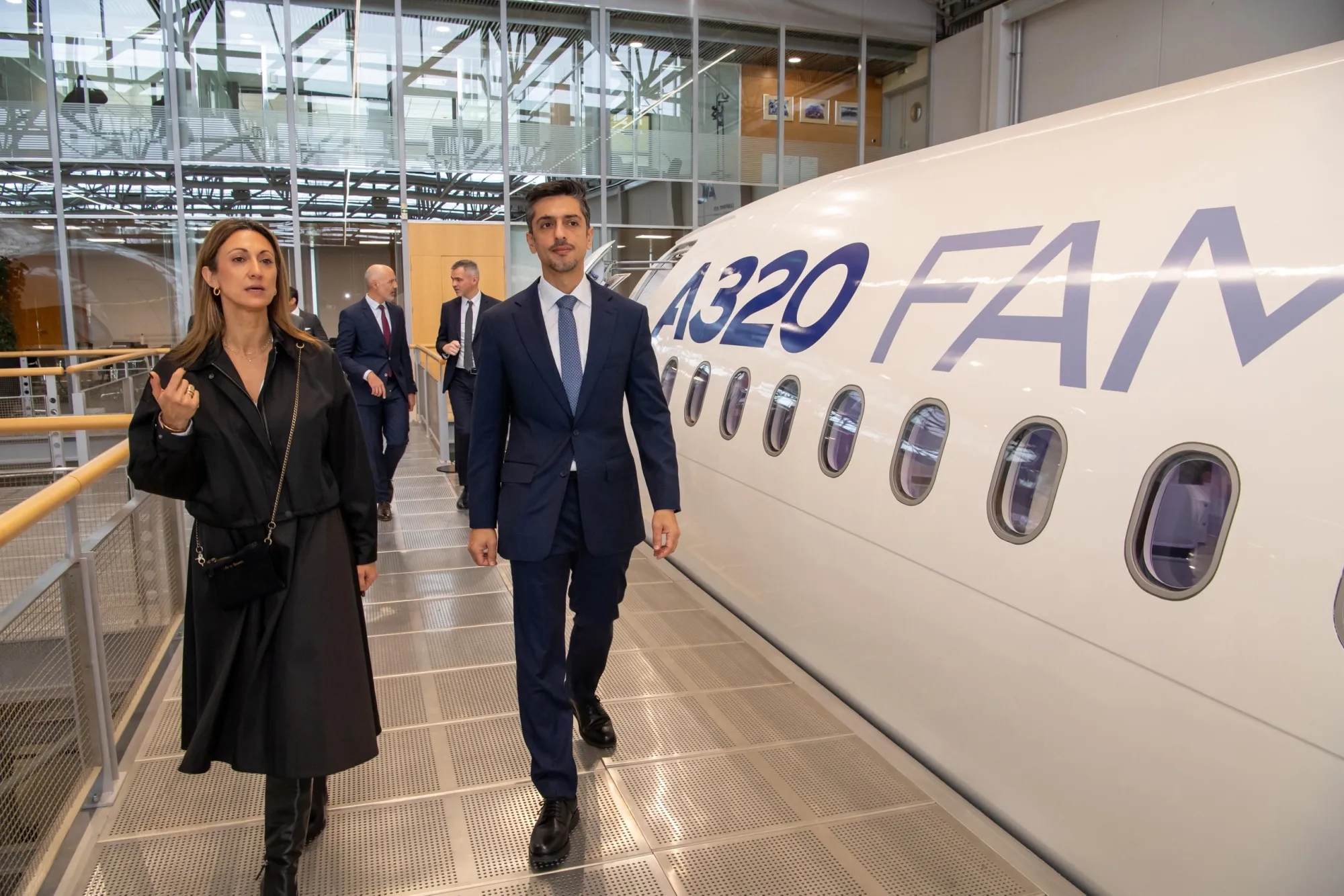 Hamad Al-Khater during a visit to Airbus SE’s headquarters in Toulouse, France.