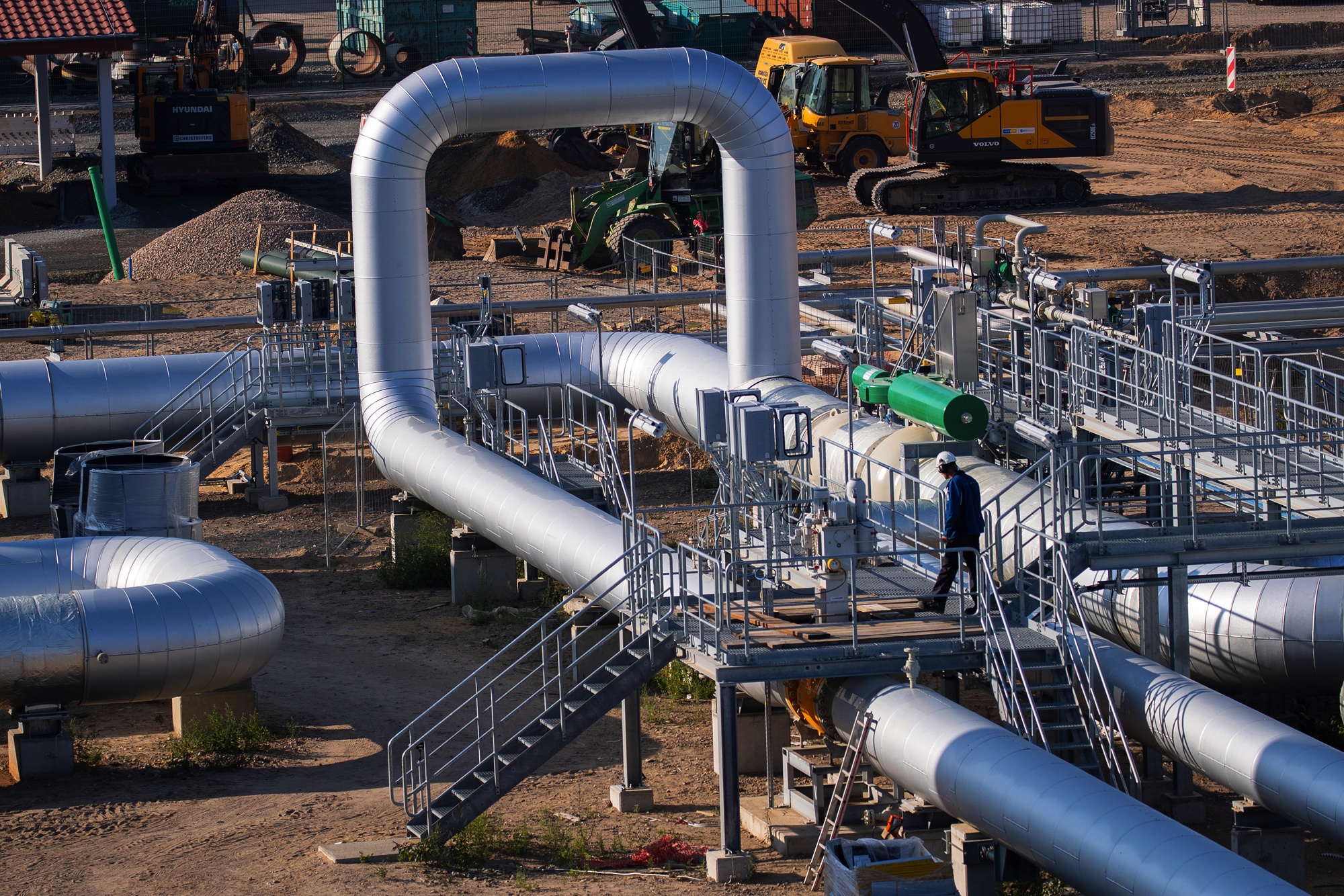 Construction of Nord Stream's EUGAL Pipeline Compressor Site