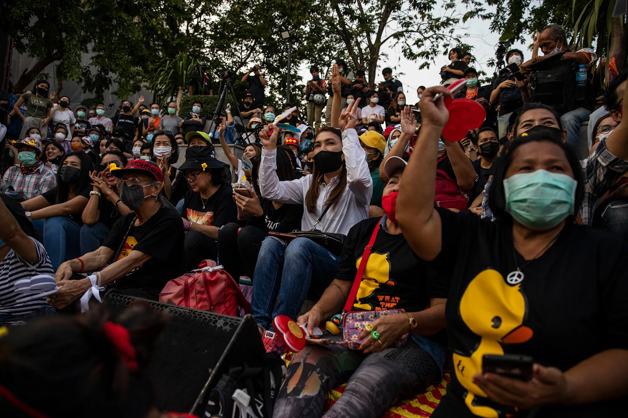 Bangkok saw many rallies in 2020 demanding greater democracy and reform of the monarchy.