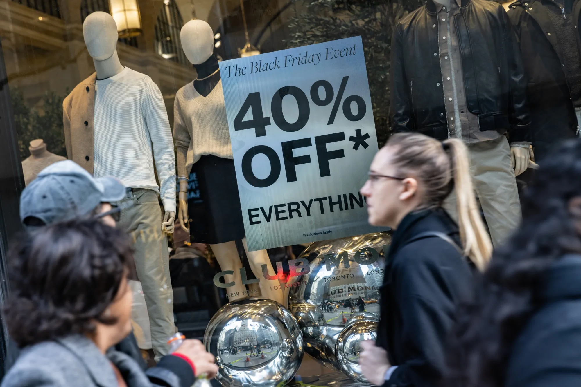 Shoppers in New York City