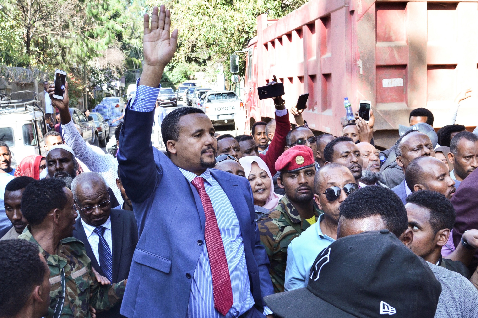 Jawar Mohammed in Addis Ababa on Oct. 24.
