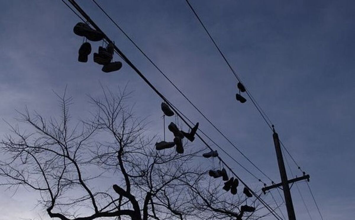 Urban Dictionary Shoes On A Wire