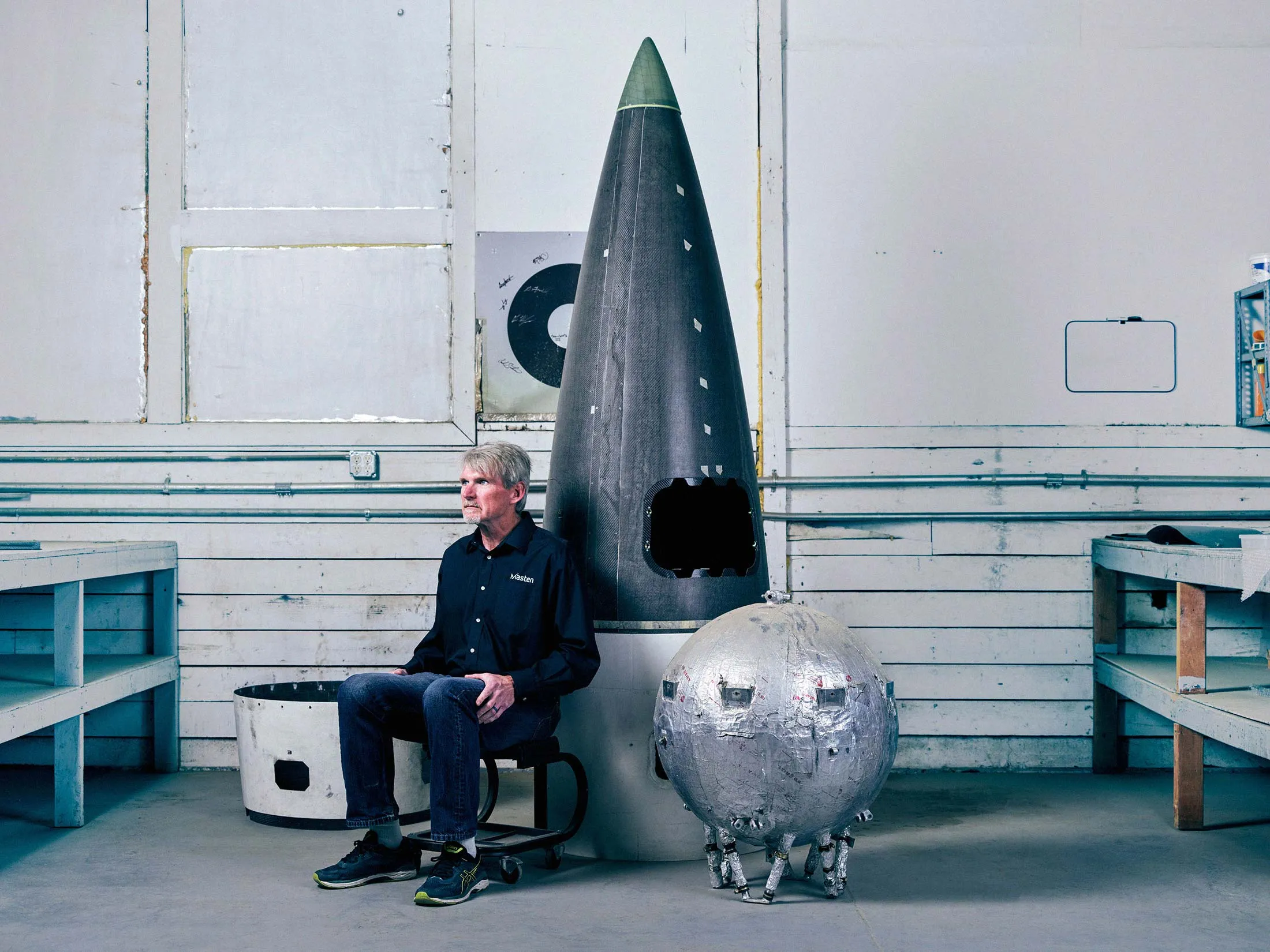 Masten Space Systems&nbsp;founder&nbsp;David Masten&nbsp;in Mojave, Calif.