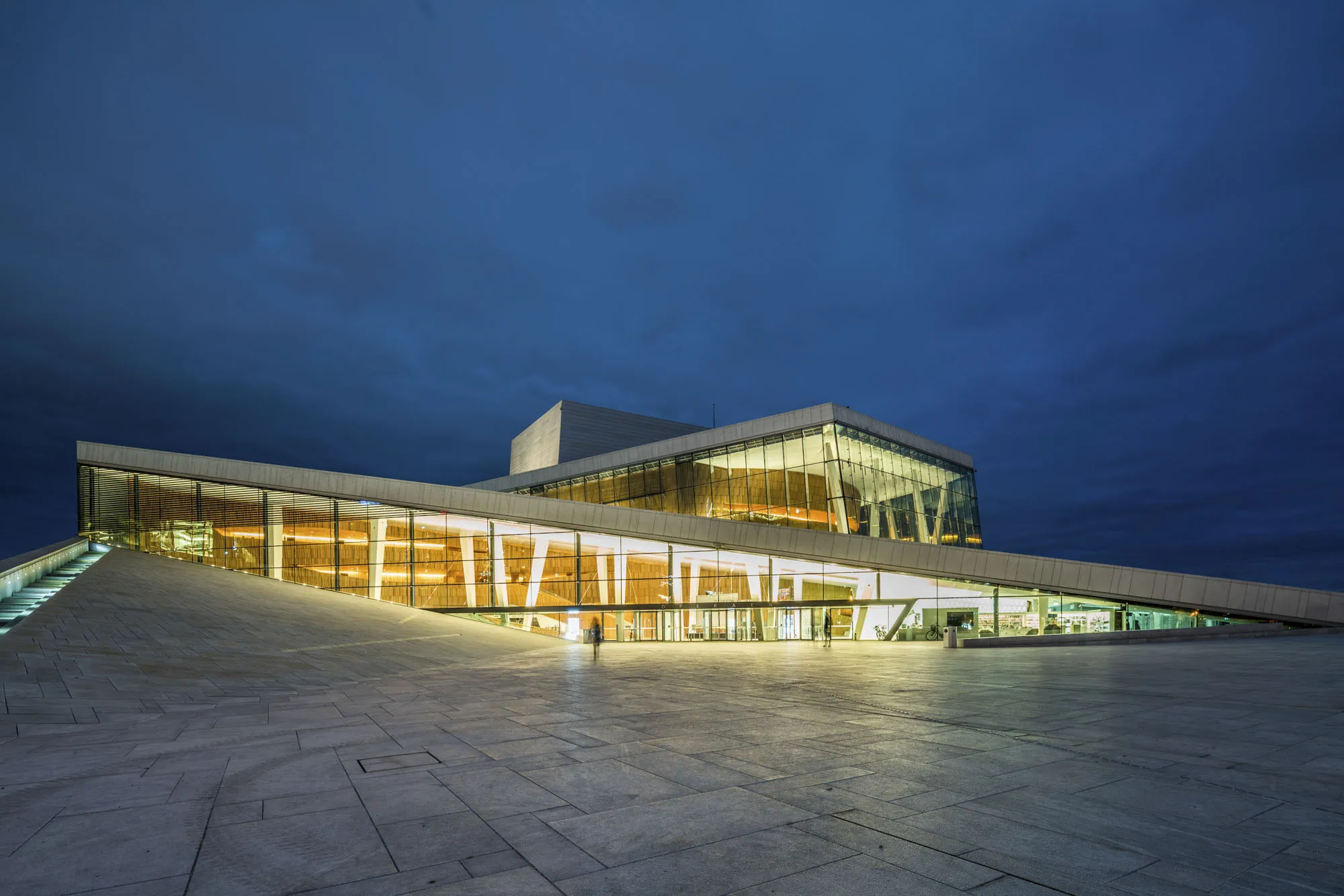 Oslo Opera House in the city's Bjrvika neighborhood.
