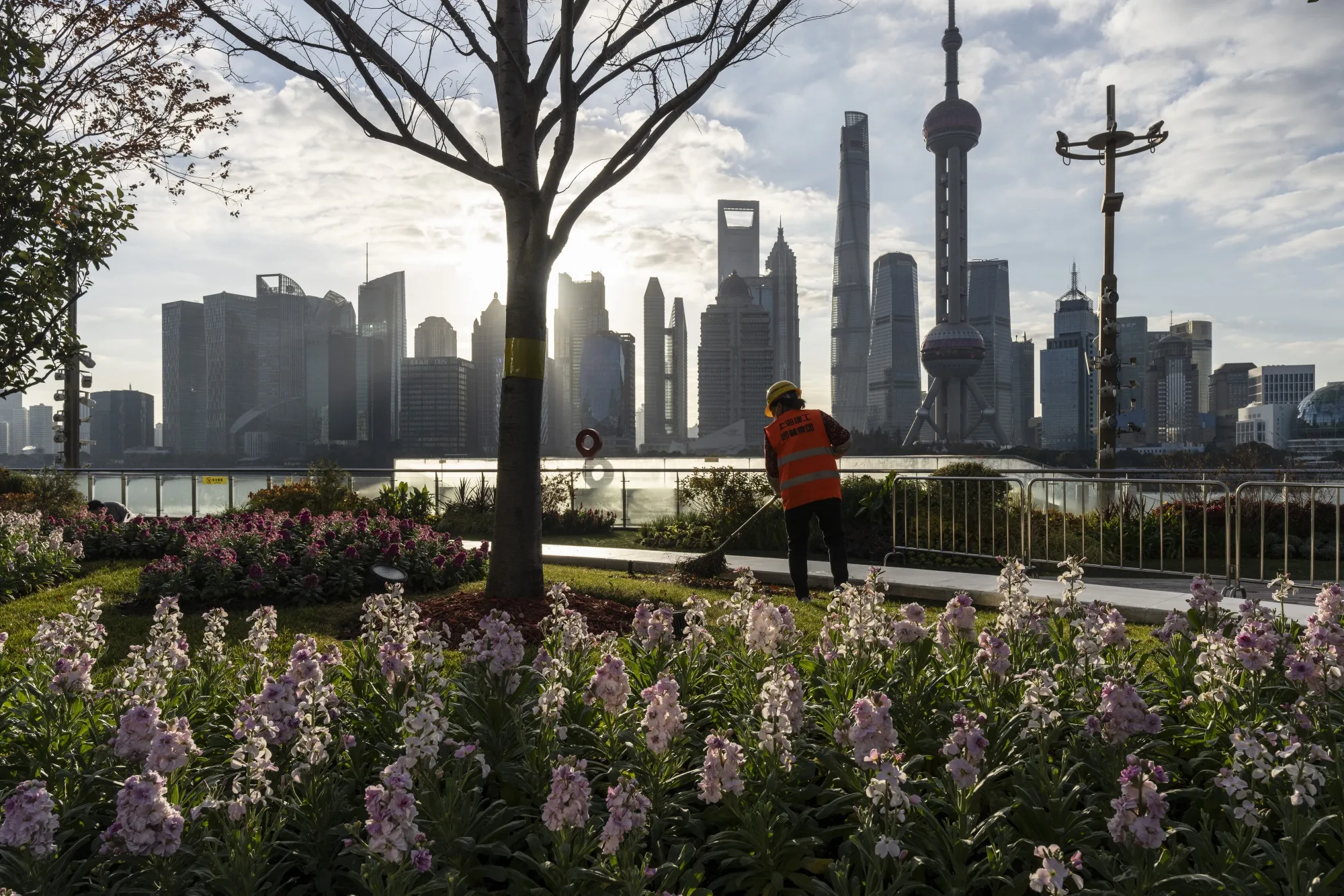 Buildings in Pudong's Lujiazui Financial District in Shanghai.