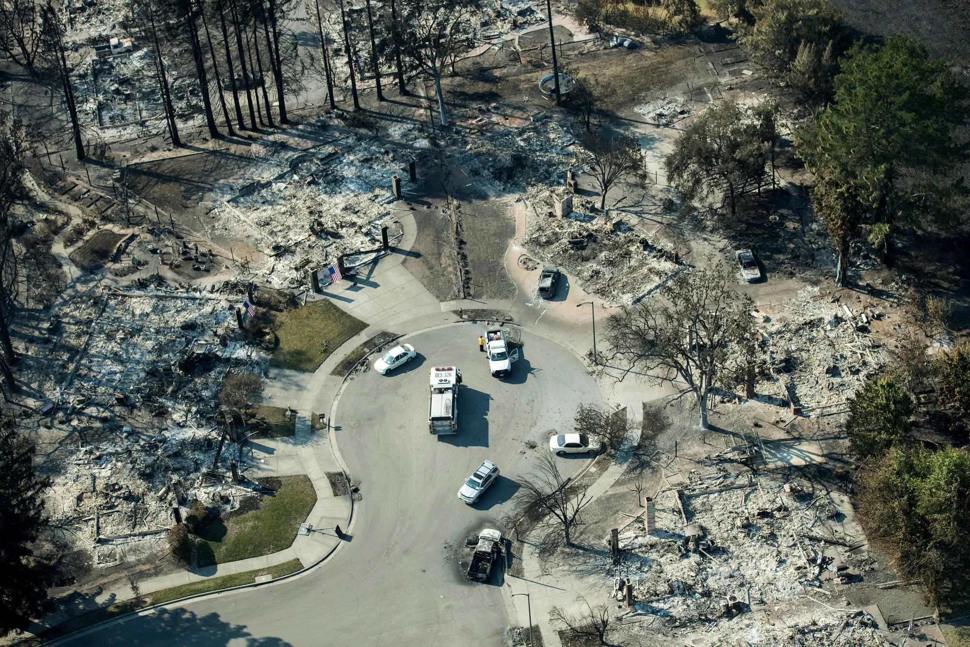 Residences burned by wildfires&nbsp;in Santa Rosa on&nbsp;Oct. 12, 2017.