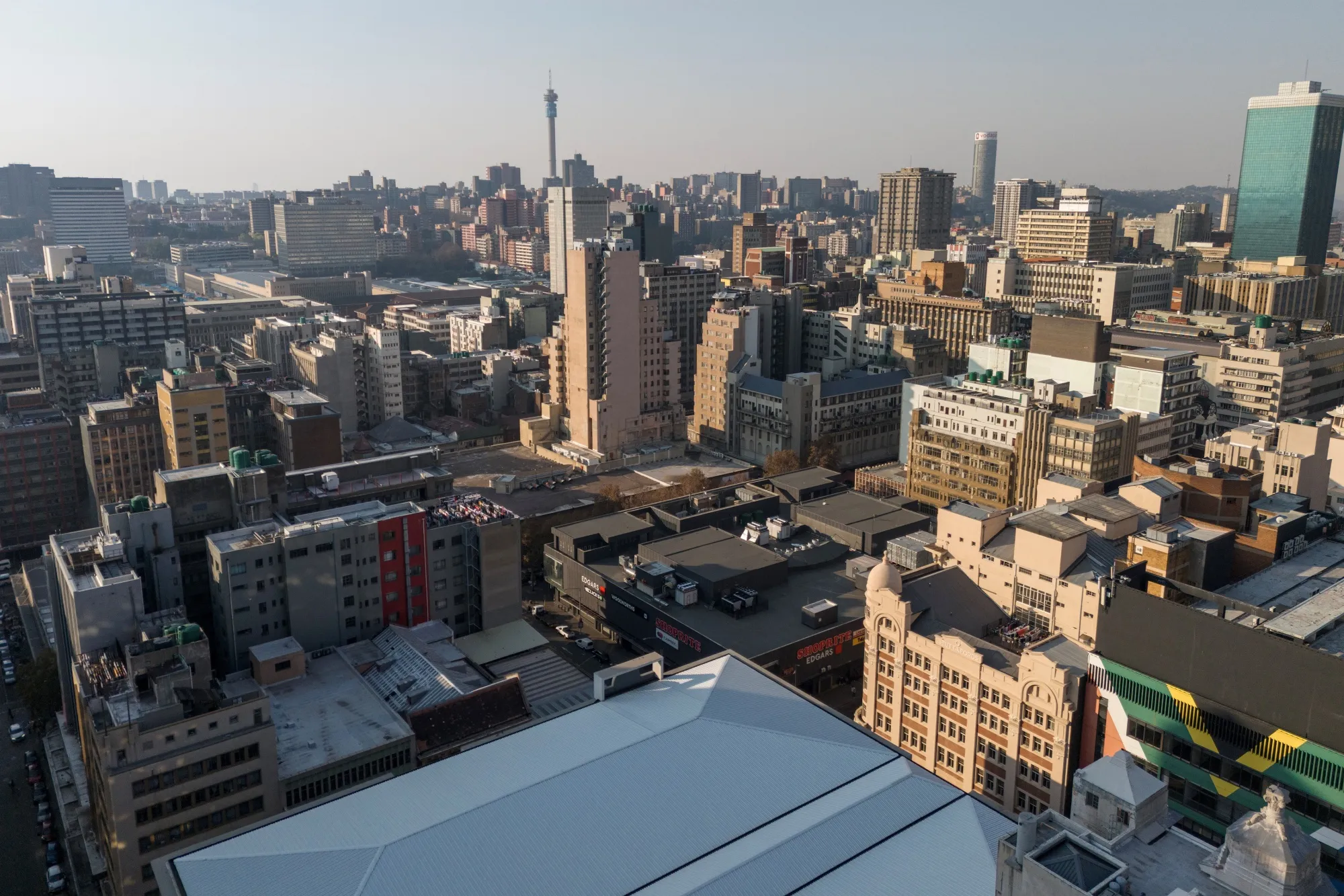 The skyline in Johannesburg.