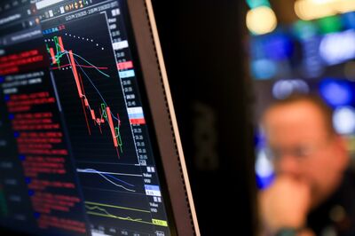 Traders On The Floor Of The New York Stock Exchange As Fed Chair Powell Holds New Conference