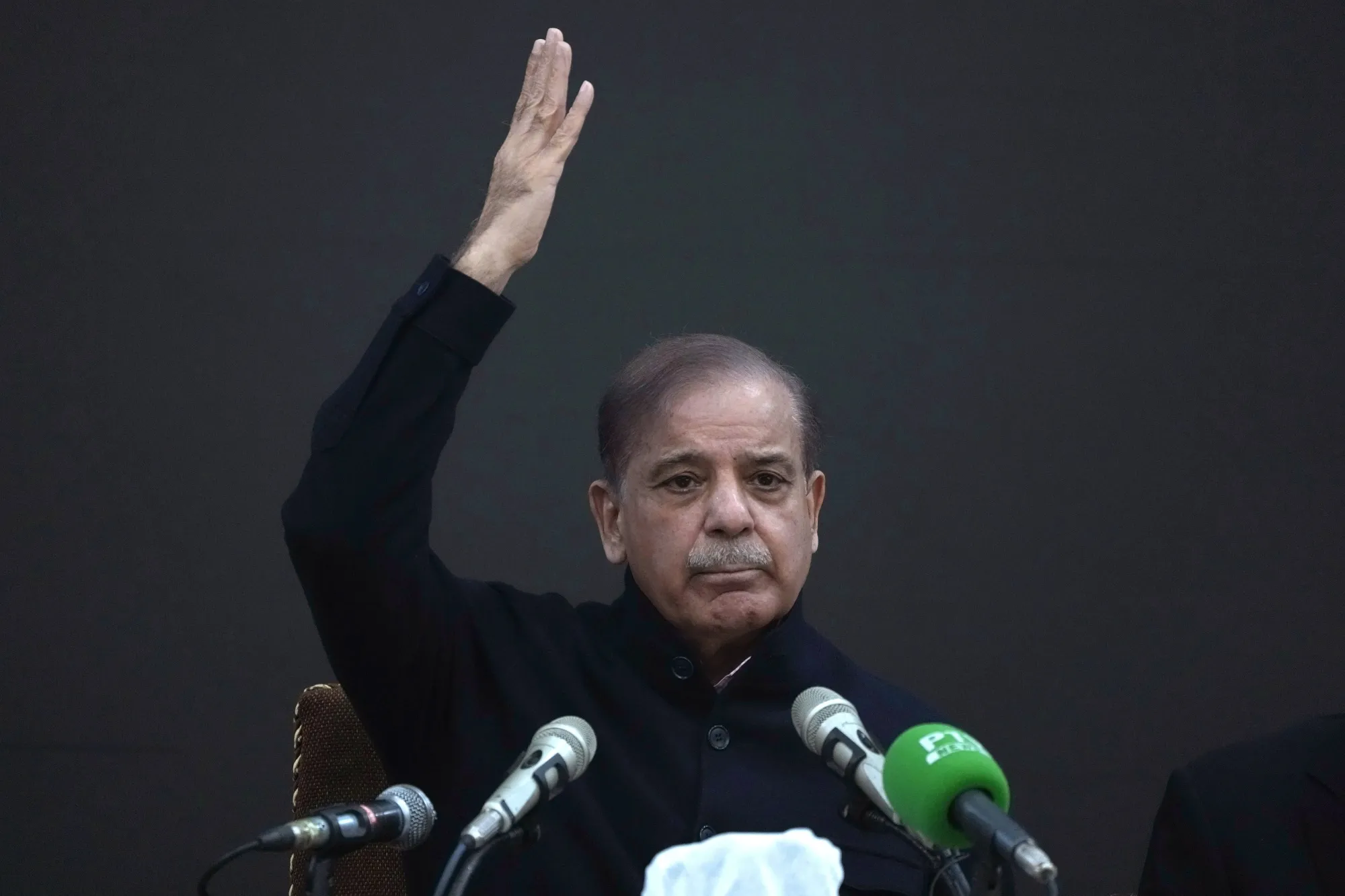 Shehbaz Sharif on Feb. 13.