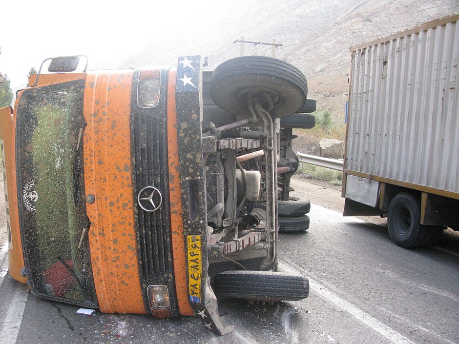 An accident in Iran, which has one of the highest traffic death rates in the world.