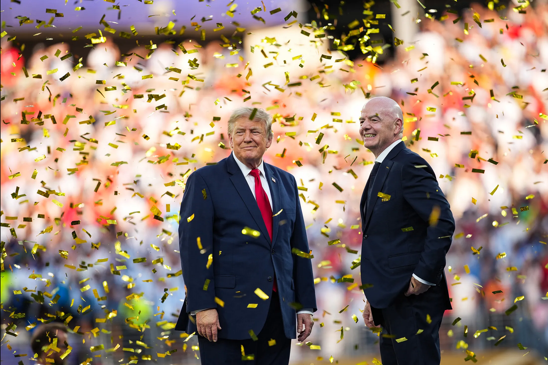 President Trump And First Lady Attend FIFA World Cup Final In New Jersey