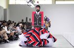 The Thom Browne Fall 2022 collection is modeled during his fashion show at the Javits Center in New York on April 29.