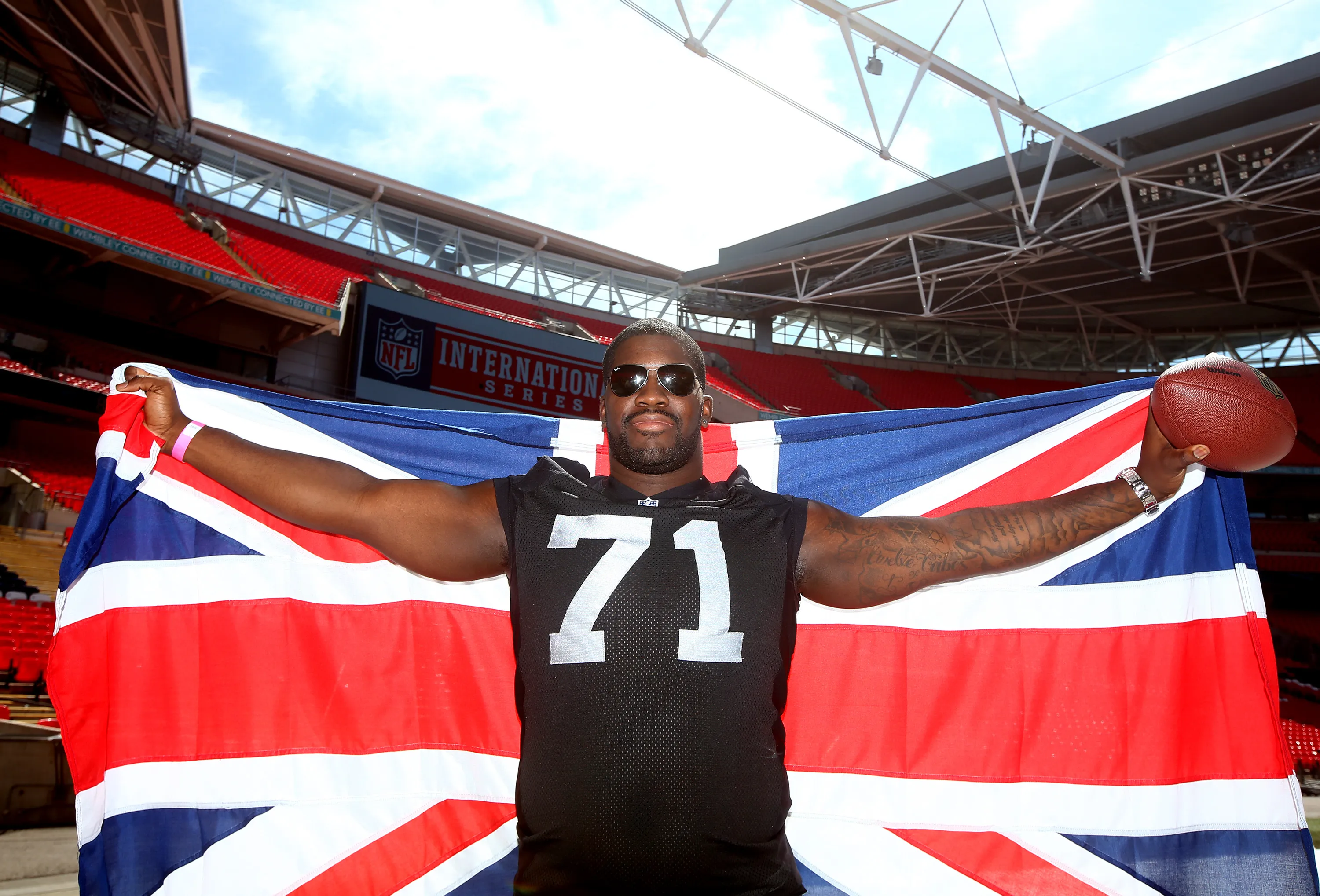 Oakland's Menelik Watson probably wouldn't mind playing at home.
