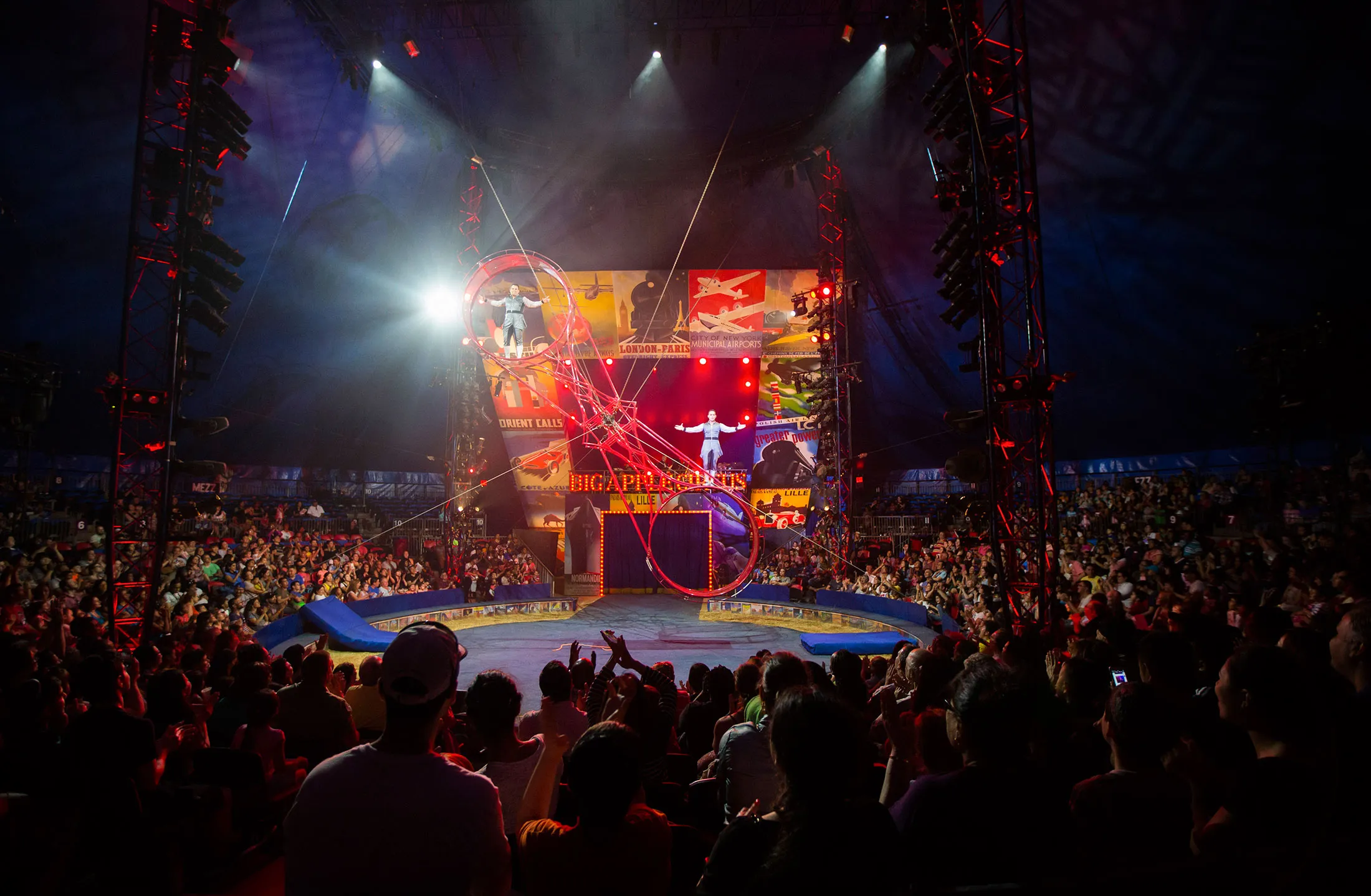 The Wheel of Wonder performance at the Big Apple Circus in New York, June 1, 2016.
