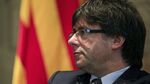 Carles Puigdemont, Catalonia's president, pauses during an interview at the Palau de la Generalitat in Barcelona on Feb. 4. 2016.
