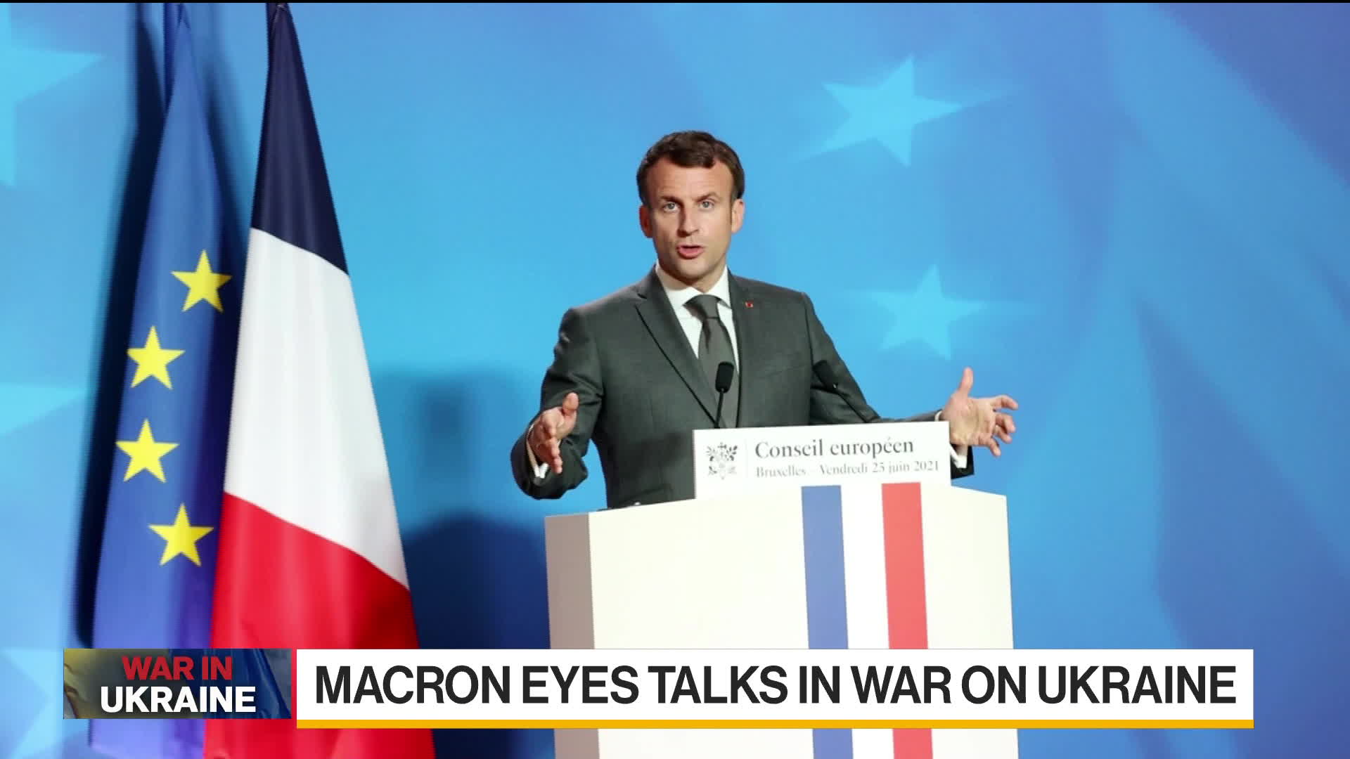 Watch Ukraine Counteroffensive: Macron Eyes Negotiation Phase - Bloomberg