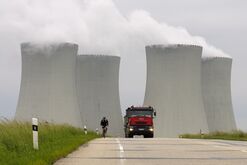 The CEZ AS nuclear power plant in Temelin, Czech Republic.