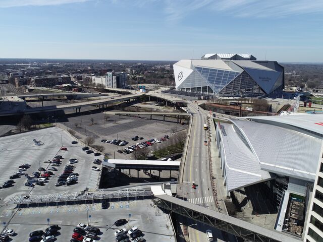 The site of Centennial Yards prior to redevelopment in 2020. 