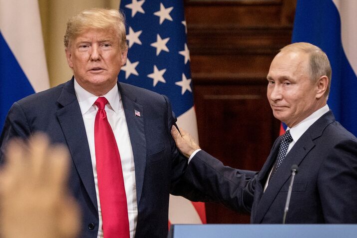 Donald Trump and Vladimir Putin in 2016.