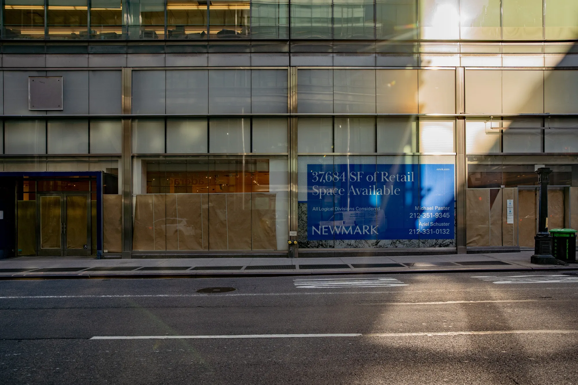 Retail space available on Lexington Avenue in New York on April 8.